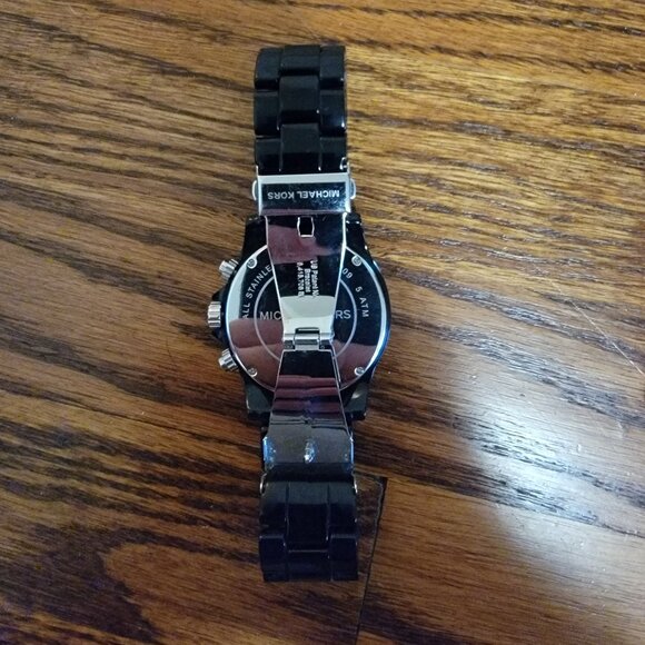 Michael Kors Men's Chronograph Quartz Watch, Black Case, Black Face, MK-8128 - Picture 6 of 9